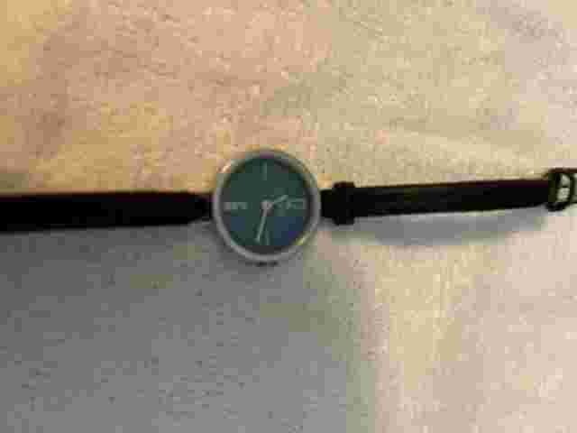 womans coach wristwatch blue pre-owned