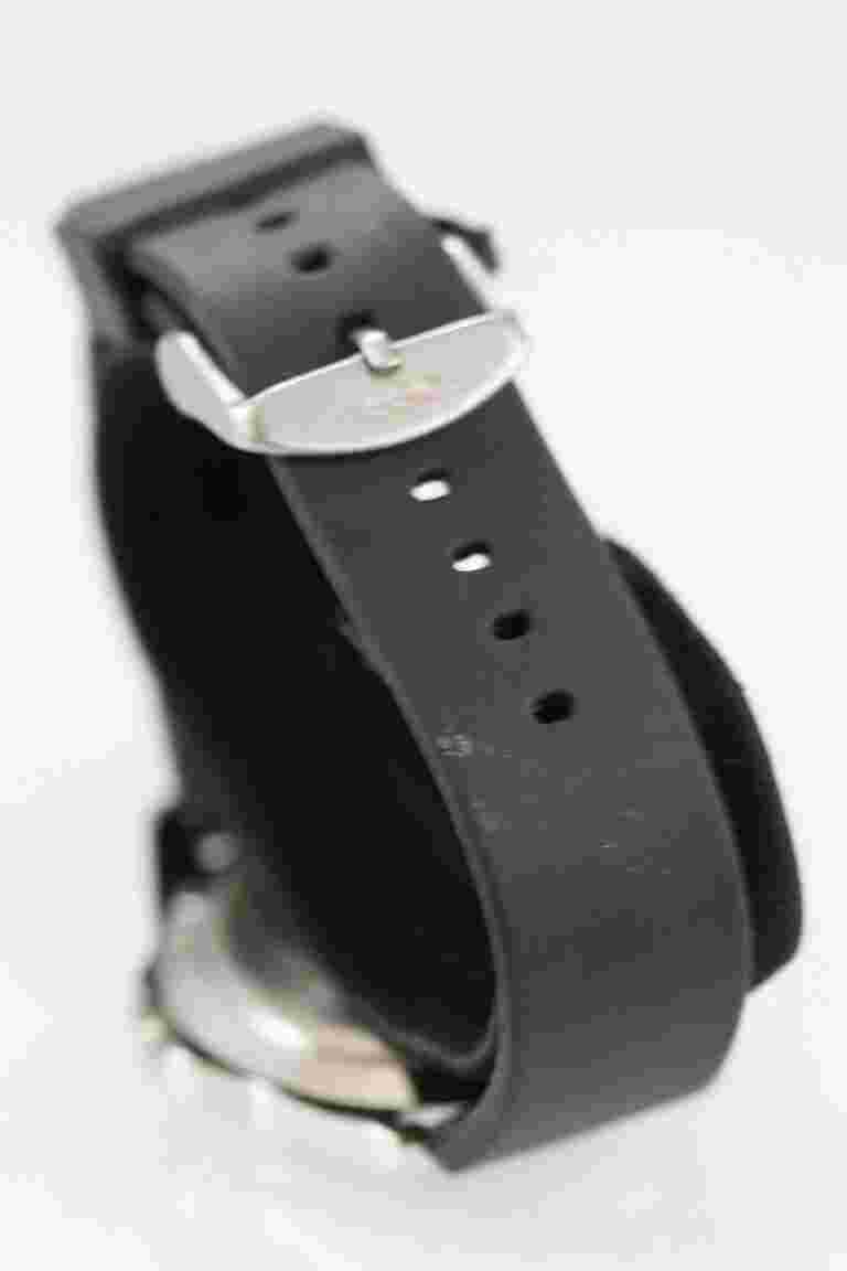 Route 66 Men Watch Stainless Steel Silver 30m Rubber Black Battery Quartz
