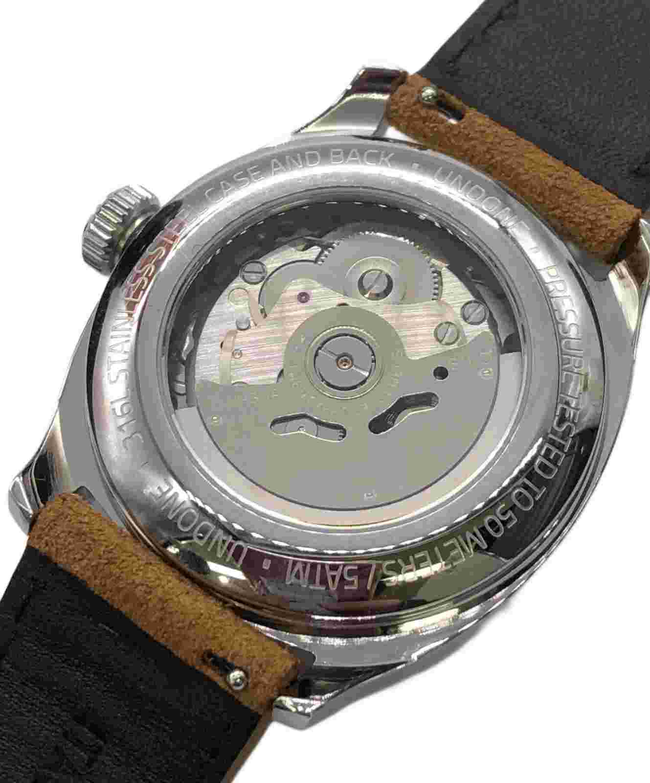 UNDONE Terra Daybreak Suede Mens Ladies Watch Analog Round Black Silver