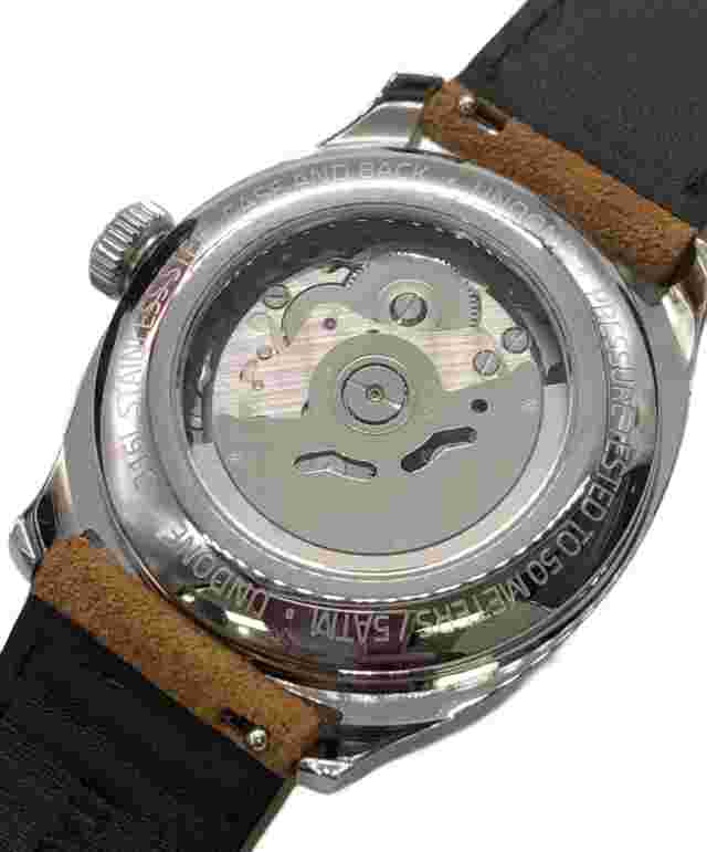 UNDONE Terra Daybreak Suede Mens Ladies Watch Analog Round Black Silver