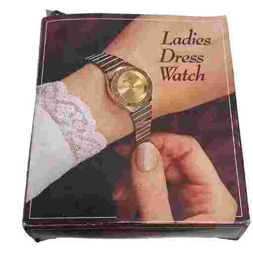 Marcel Silver & Gold Accents- Women's Ladies Watch Vintage In Original Box