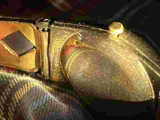 Hamilton Pacer/ Vintage Gold Men's Watch - 702001-4-24 K Nuggets On Band-10 K