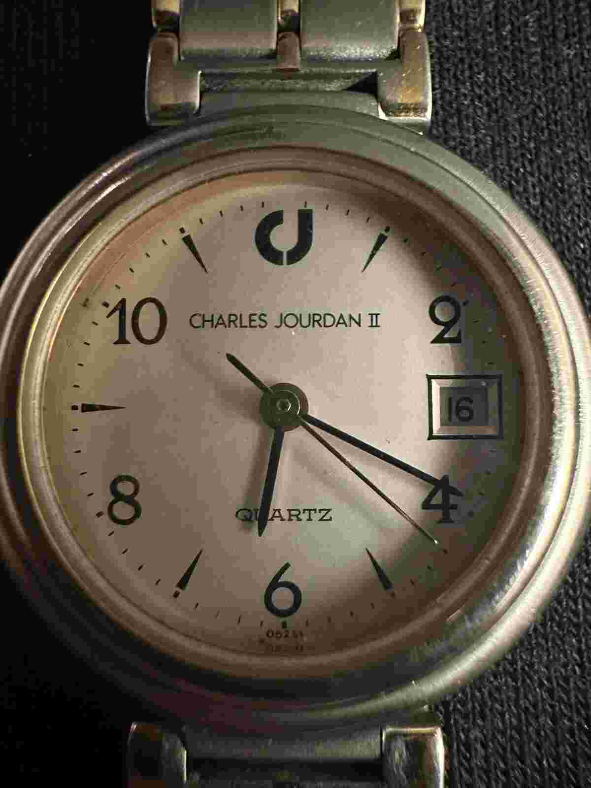 Stainless Steel Round CHARLES JOURDAN Watch Water Resistant