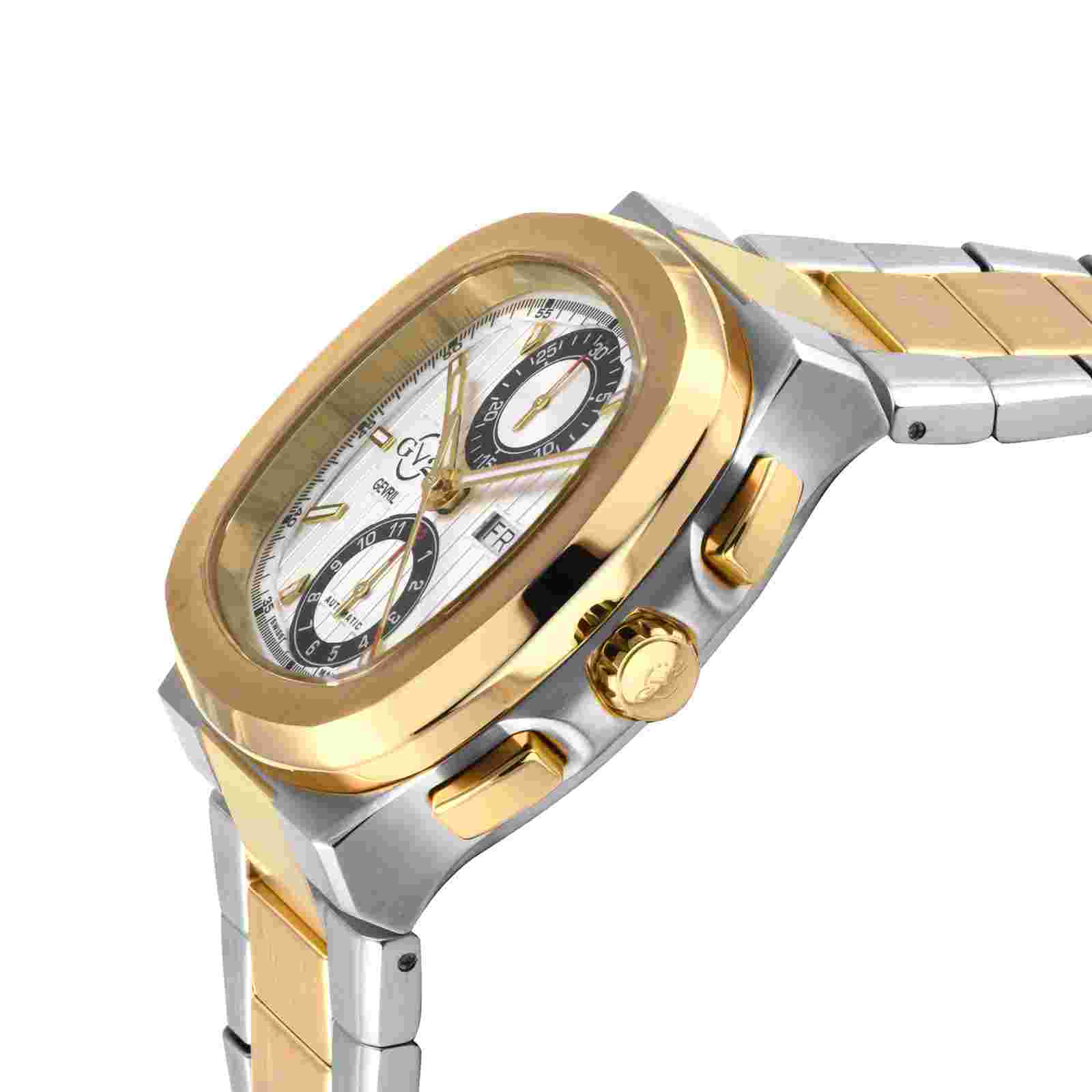 GV2 by Gevril Men's 18503B Potente Swiss Automatic ETA 7750 Chronograph Watch