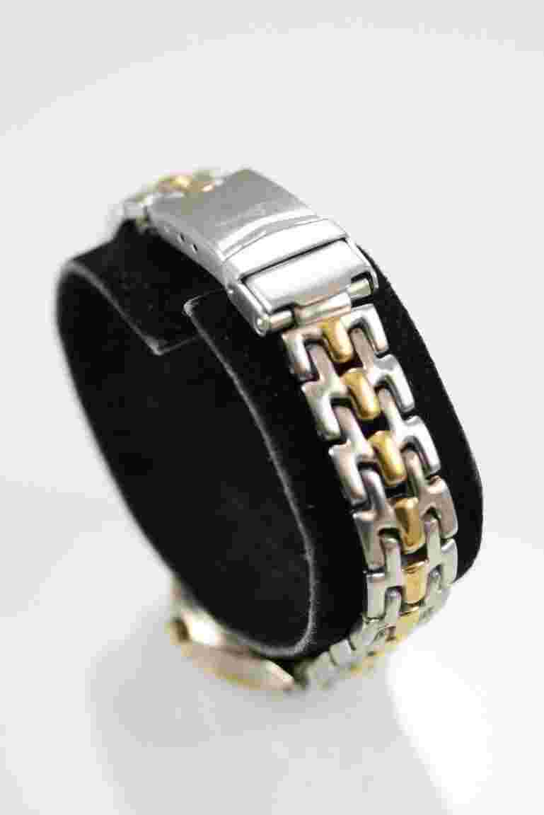 Relic Wet Women Watch Stainless Silver Gold Steel 50m Date Battery Blue Quartz