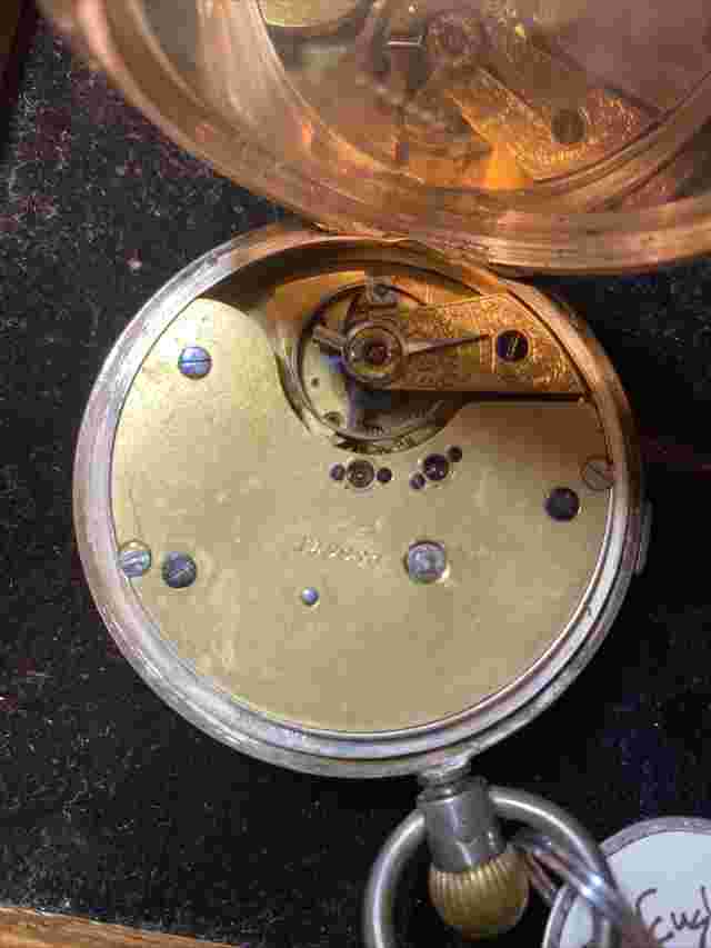 English Pocket Watch Sterling SW