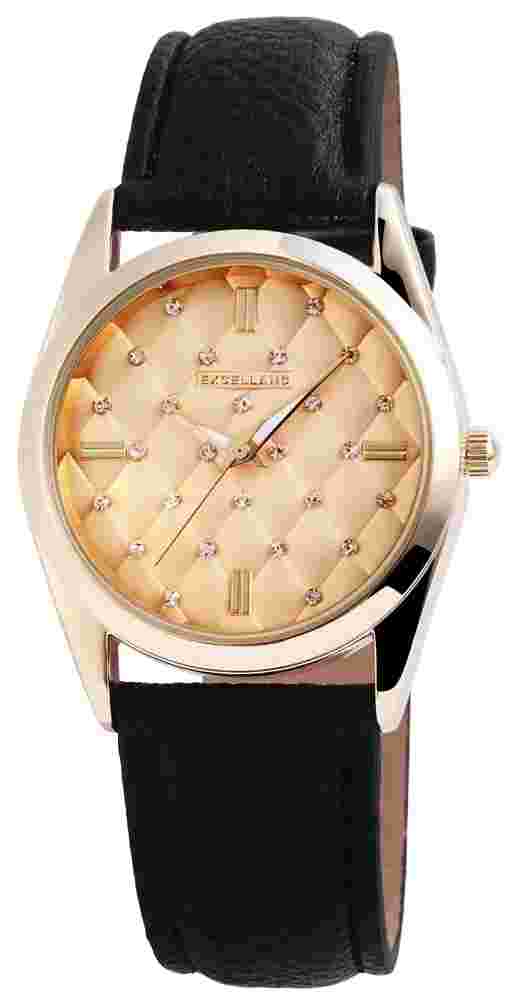 Excellanc Ladies Quartz Model Series Rhinestone Basic 1950-200 With Art Leather