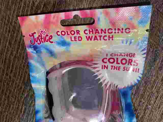 Justice Color Changing Led Watch Mermaid