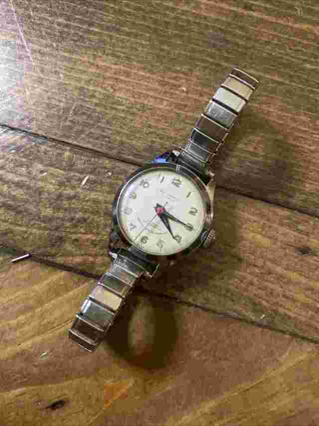 Vtg Welsbro 17 Jewels Swiss Stainless Steel Manual Wind Wristwatch - For Repair