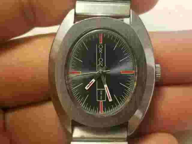 Rare Vintage Orion Swiss Oval Case Manual Wind Men's Watch