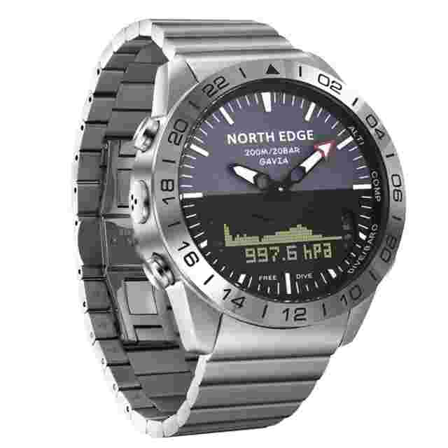 CakCity Men's Altimeter Watch Analog Digital Watch Compass Diving Watch 20ATM