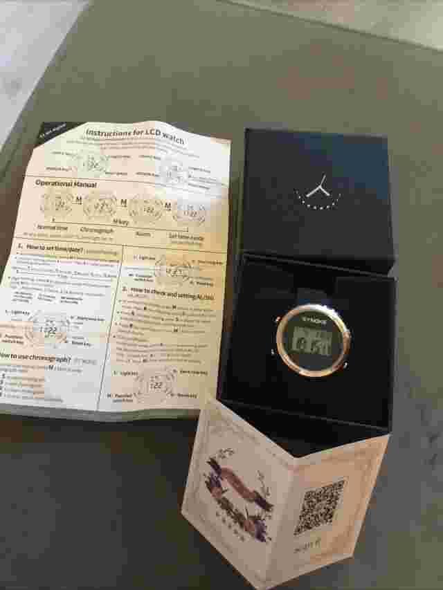Digital Women Watch Dress 50M Waterproof Stopwatch Multifunction LED Electronic