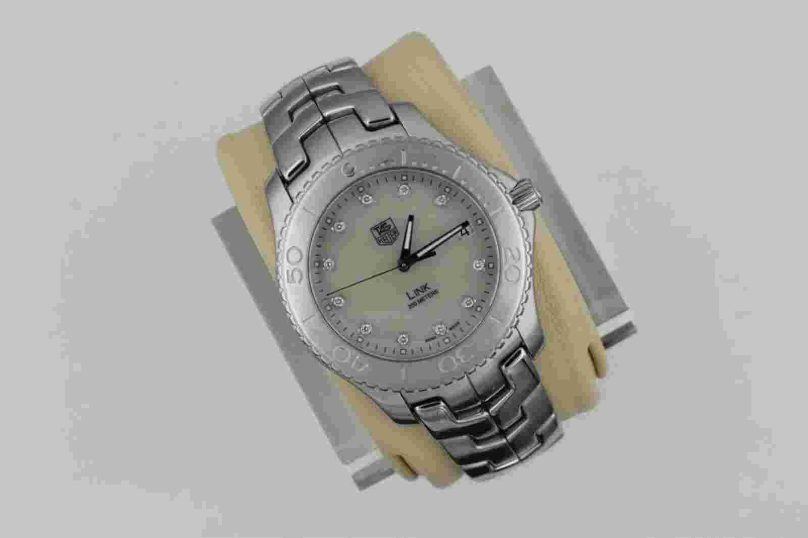 TAG Heuer Link White Mother of Pearl Men's Watch - WJ1114.BA0575