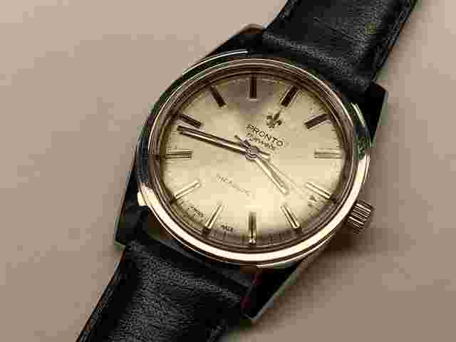 pronto 17 jewels Incabloc antimagnetic waterproof stainless steel wristwatch
