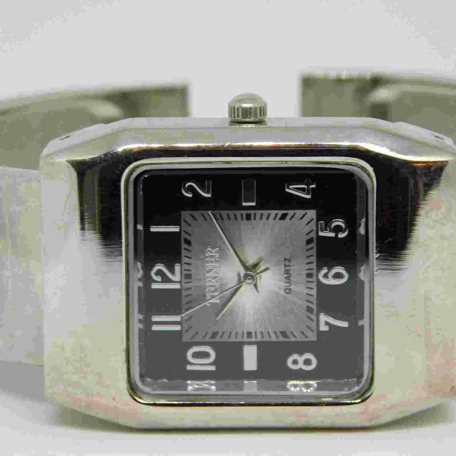 TERNER FK-B015 Cuff Bracelet Quartz Analog Women's Watch Sz. 6 1/4" New Battery