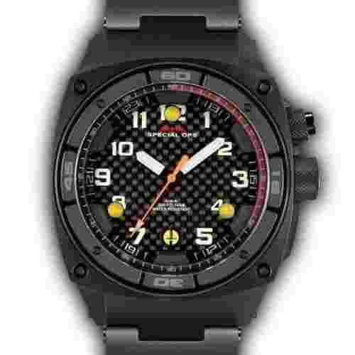 MTM FAL-TBK-BKCB-MBTI Falcon Black Titanium Tit Band Watch