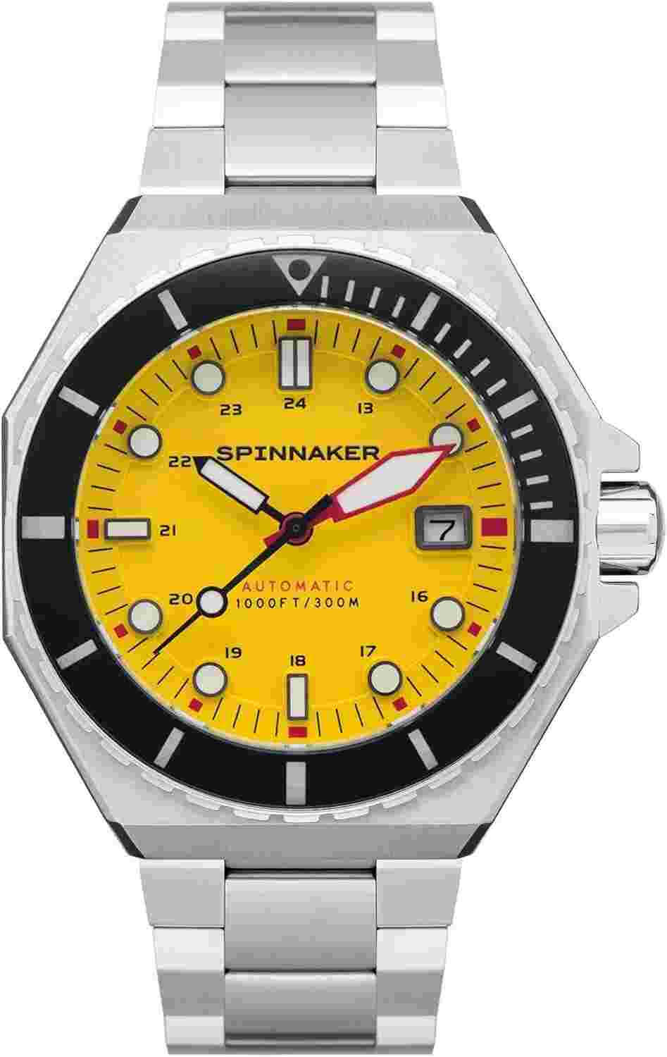 [Spinnaker] Watch Dumas Hornet Yellow Automatic SP-5081-II Men's Silver