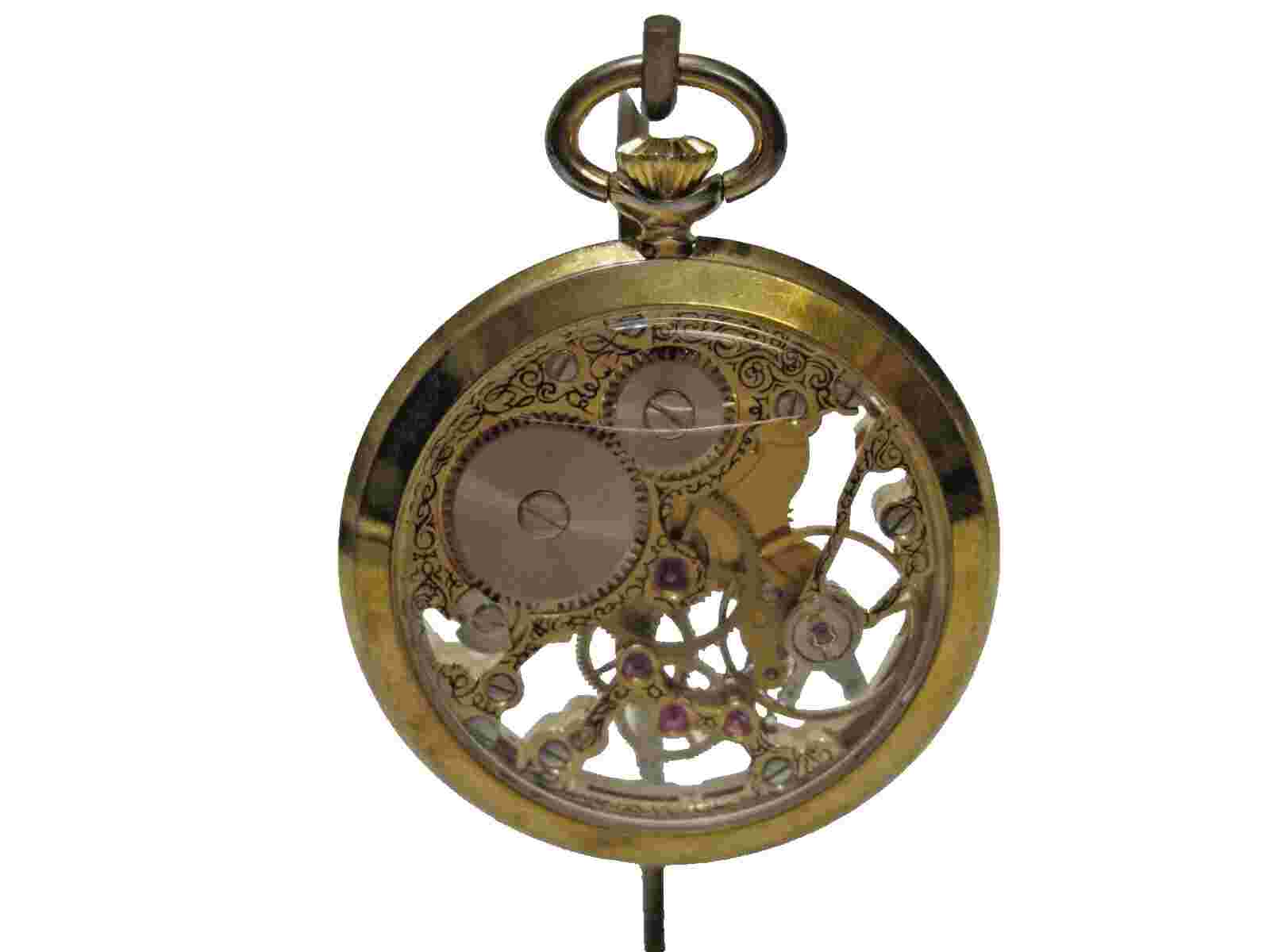 VINTAGE COLIBRI  SKELETONIZED 17-J POCKET WATCH, SCARCE OPEN FACE, TIME TESTED,