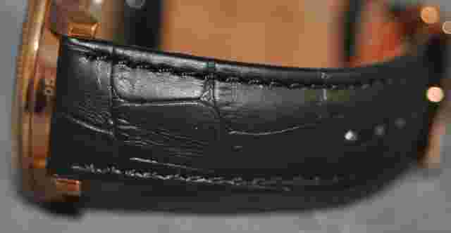 S. Coifman Men's Black Dial Black Genuine Leather Watch SC0193