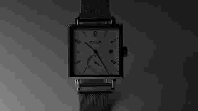 FEICE Unisex Square Bauhaus Automatic Mechanical Watches Analog Sapphire Mirror
