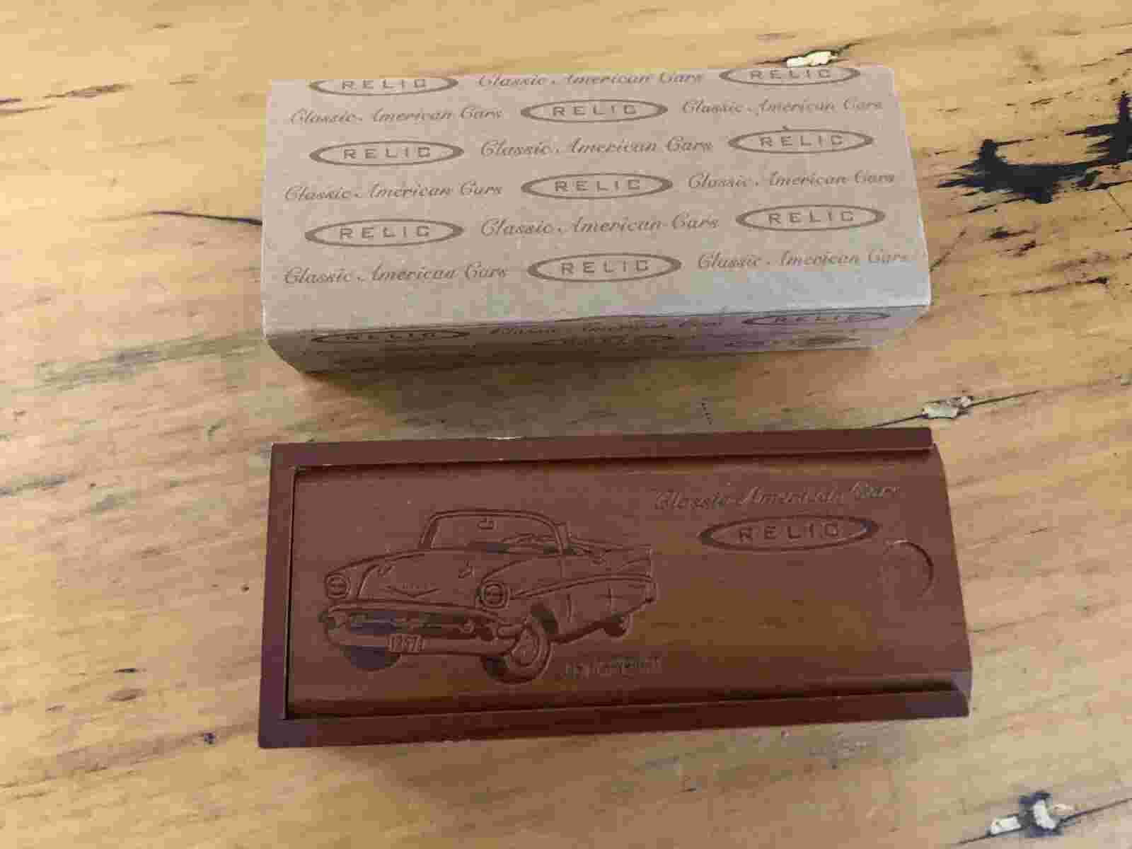1957 Chevy Wristwatch VTG Classic American Cars Relic - Original Box, Papers