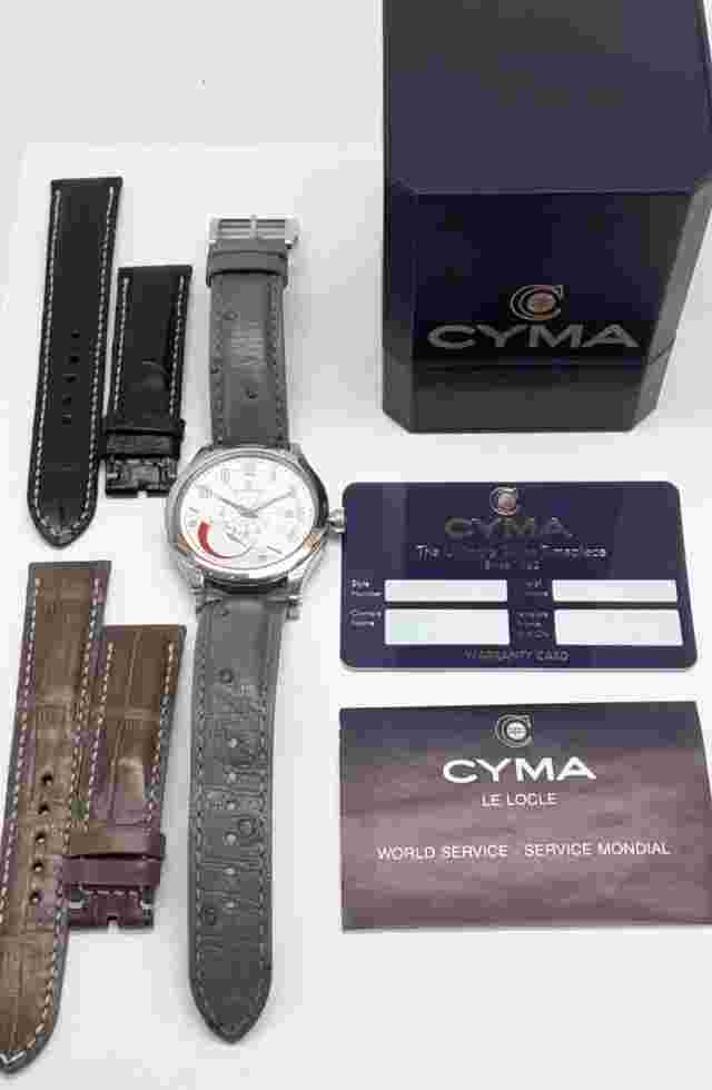 Men's CYMA  Power Reserve 40mm Imperium XL Steel Watch Limited to 200 Worldwide