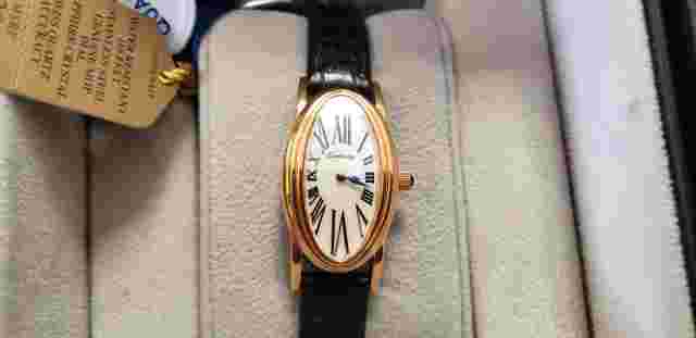 Boxed Ladies mop Belair Cambridge private label dress Watch, Sapphire crystal