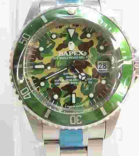 A Bathing Ape BAPEX Wrist Watch Salu Marina Auto Winding From Japan New