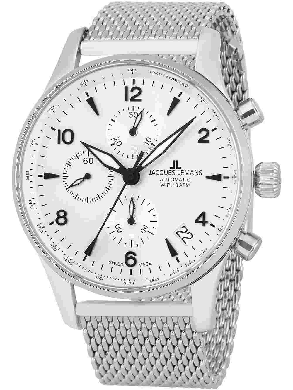 Jacques Lemans 1-1935B London Automatic Chronograph Mens Watch