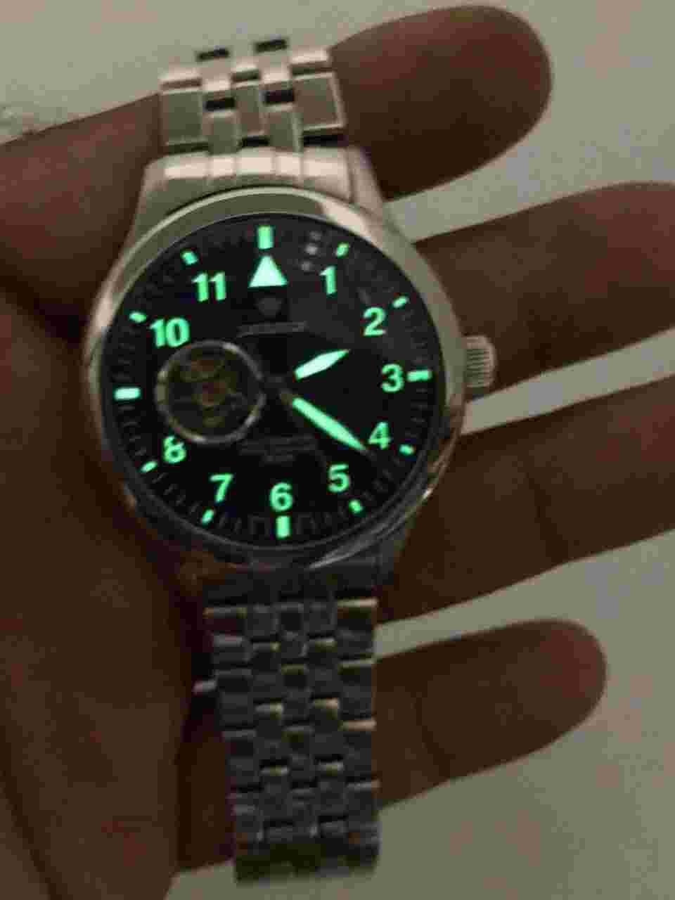 J.Springs NH38-D002 Automatic Semi-Skelton Men's Wristwatch