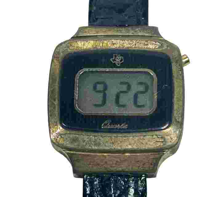 Vintage Texas Instruments Digital Quartz Watch Women's New Battery Stainless