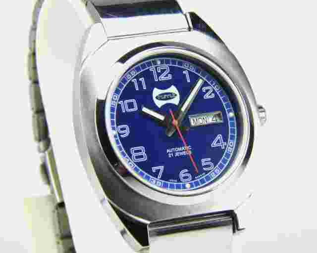 Rare HMT NASS 06 Blue Numeric Automatic Men's Wrist Watch Case 42 mm