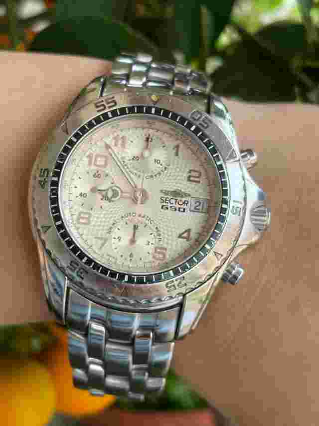 SECTOR WATCH 650 CHRONOGRAPH AUTOMATIC DIVER 300m MENS 40mm SWISS MADE
