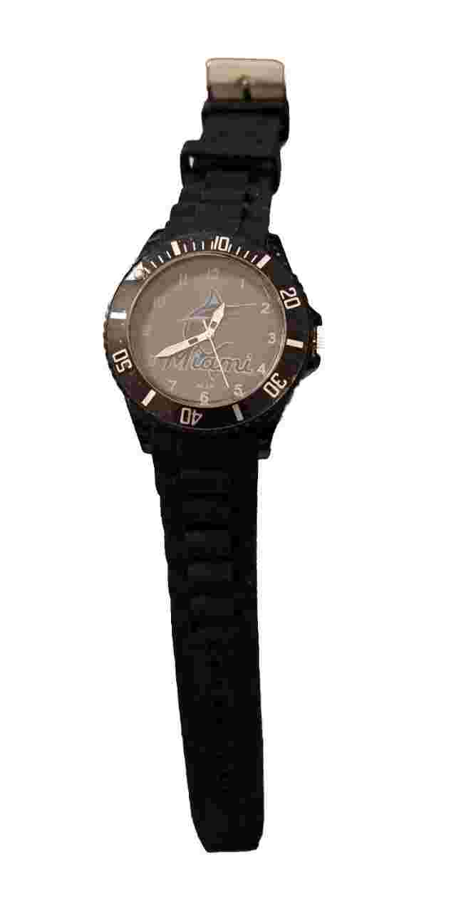 Game Time Men's 10" Miami Dolphins Watch Black New Battery