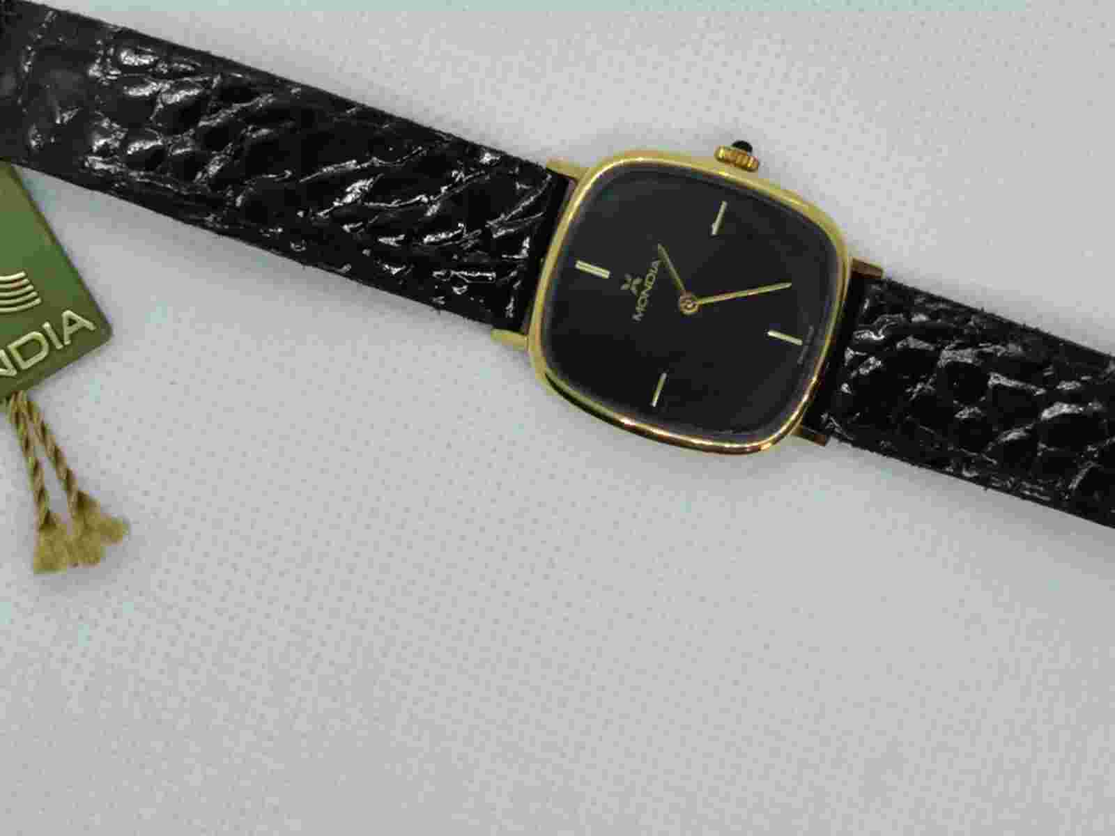 MONDIA ZENITH 18KT GOLD CASE 750 WATCH SOLID GOLD MECHANICAL WATCH WATCH WATCH NEW
