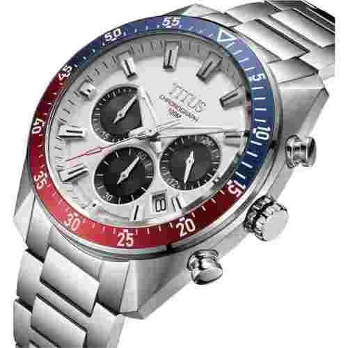 New Solvil et Titus Modernist Chronograph Quartz Stainless Steel Men Watches