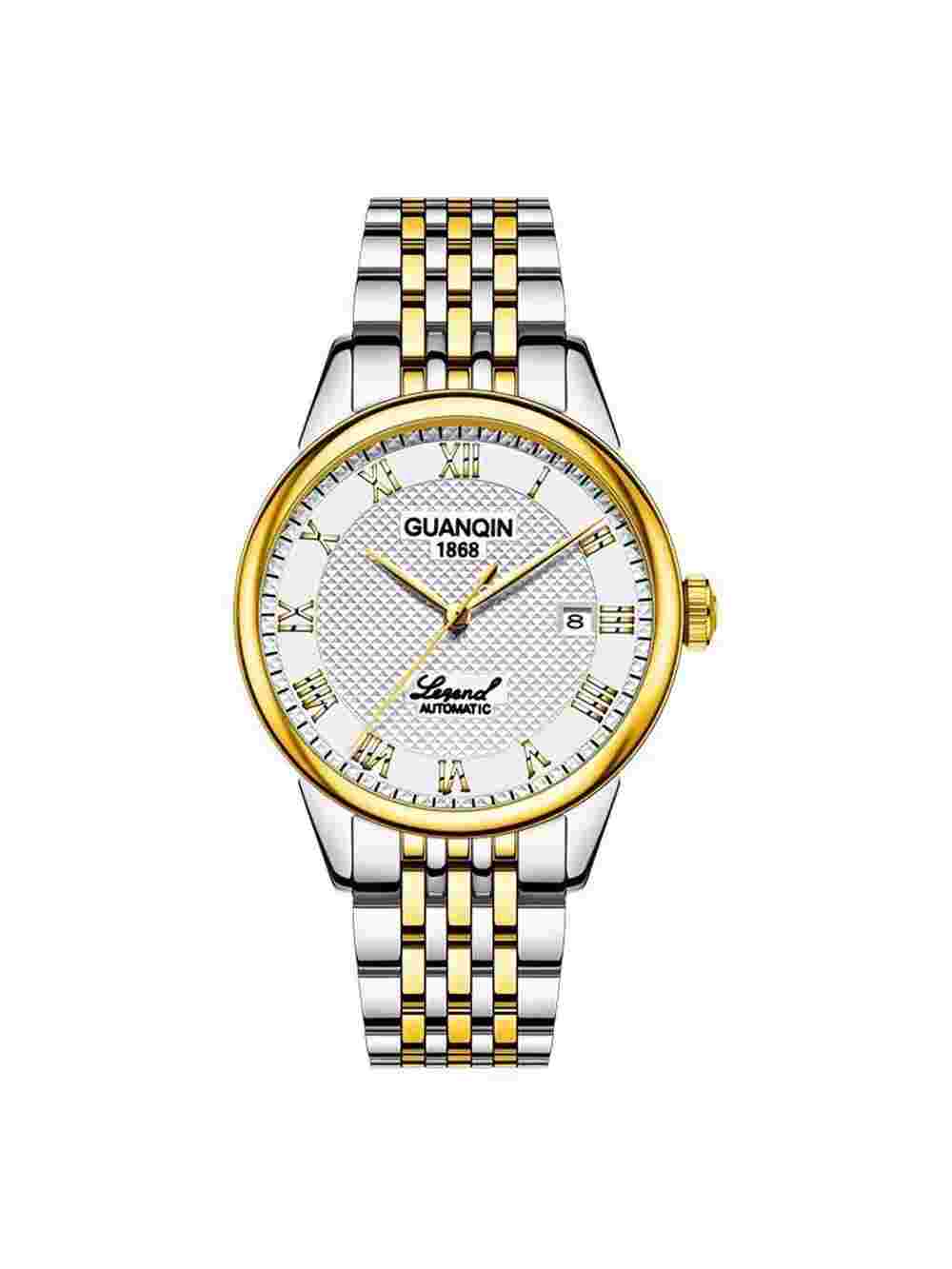 GUANQIN Waterproof Men’s Automatic Watch, Sapphire Glass, Stainless Steel, Gift