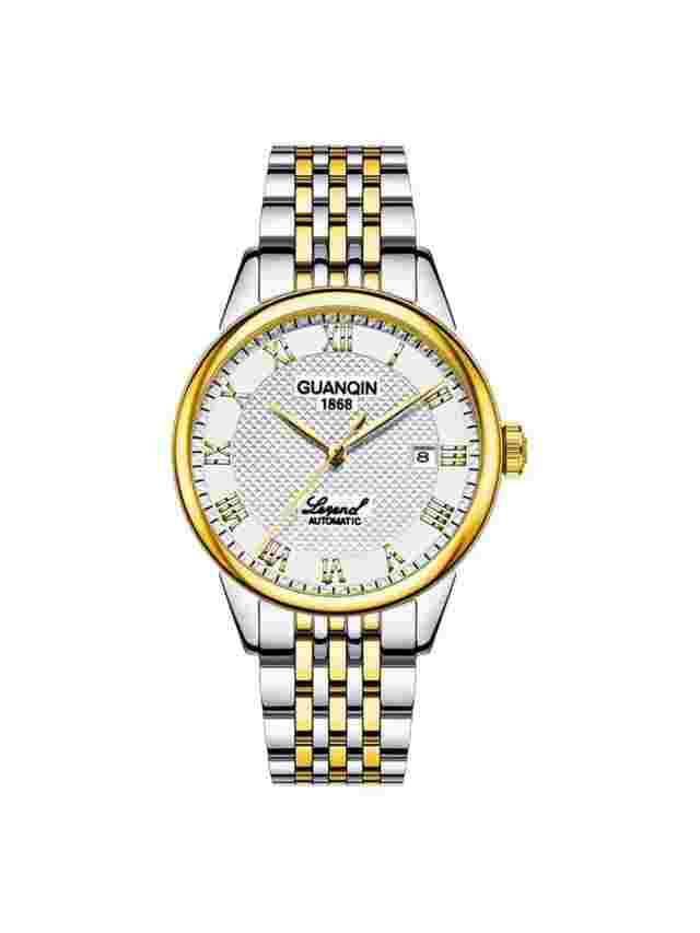 GUANQIN Waterproof Men’s Automatic Watch, Sapphire Glass, Stainless Steel, Gift