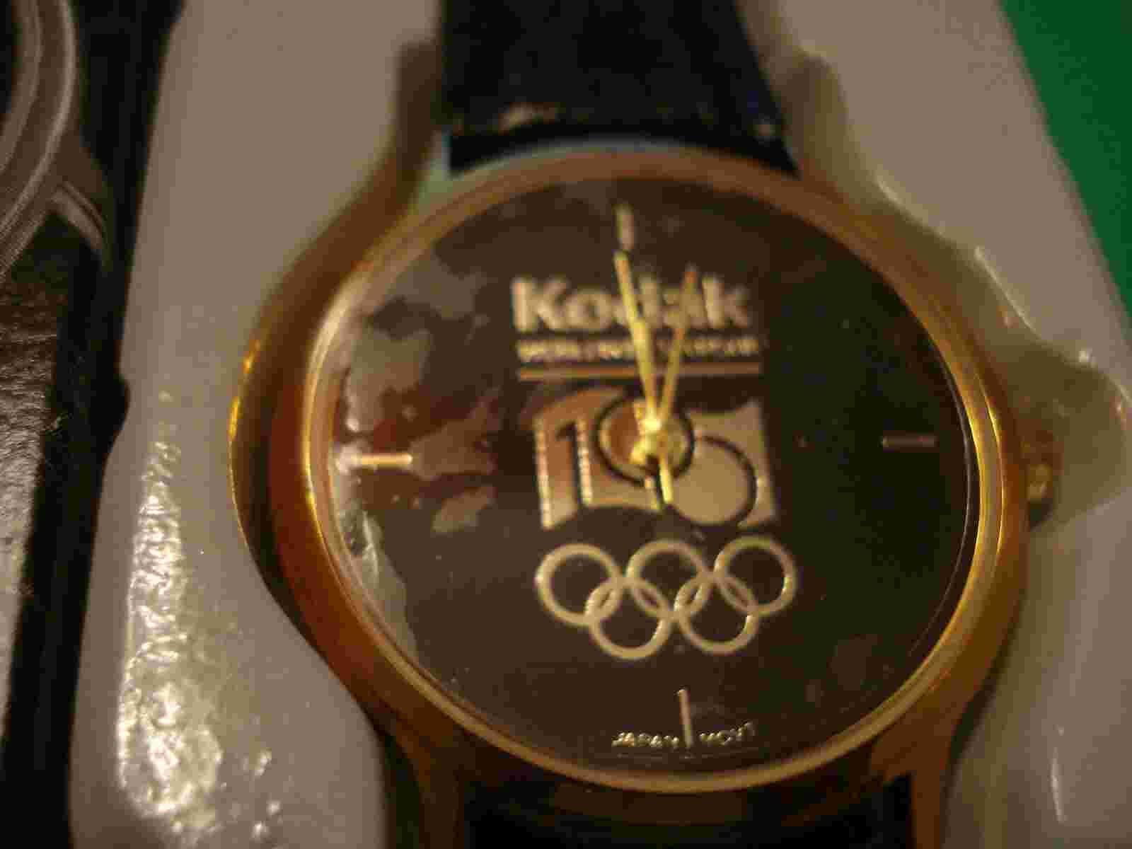 NEW RARE VINTAGE KODAK WORLDWIDE OLYMPIC SPONSOR MEN'S WATCH