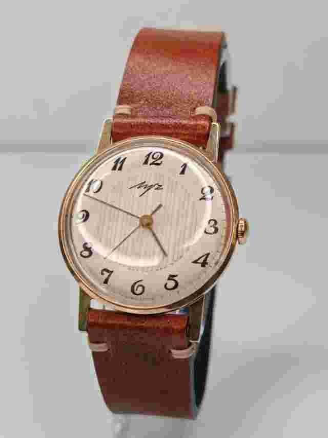 Vintage 583 14K Gold Man Watch LUCH made in USSR