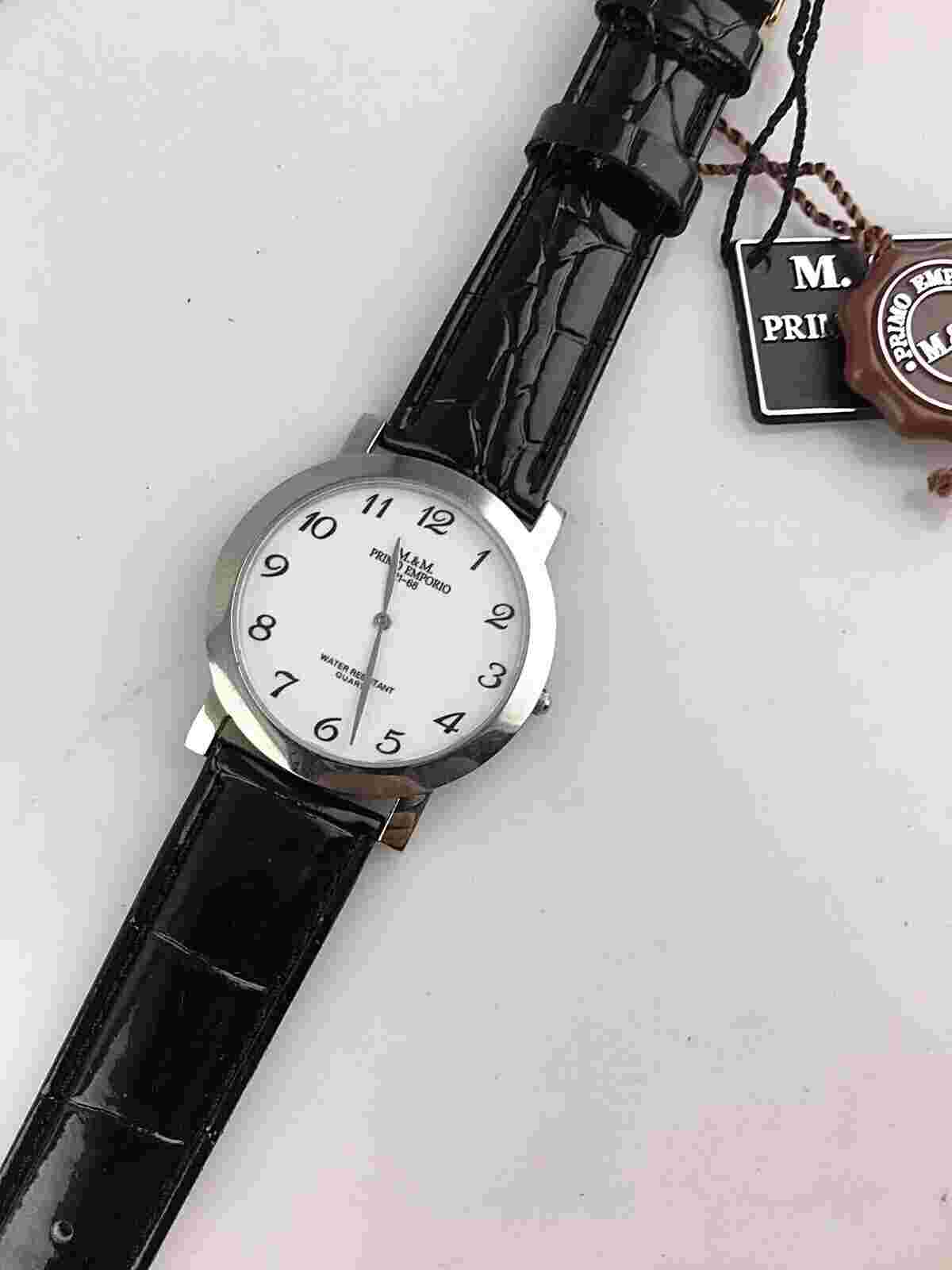 M.&.M. Primo Emporio 21-68 Men's Quartz Steel Leather 38Mm Sport New