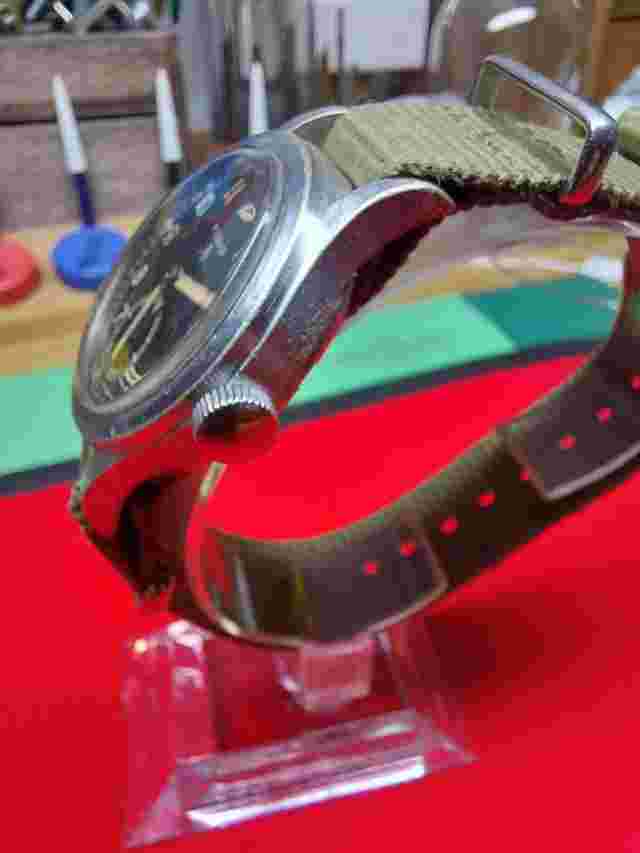 WWW Record "dirty dozen" Military Issue Watch #C281