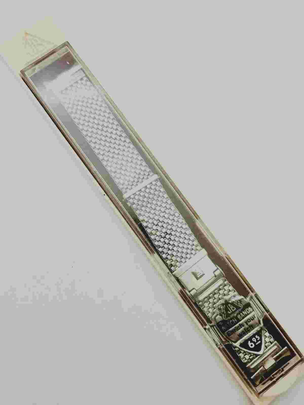 Vintage JB Champion NASA Mesh Watch Band for Omega Curved End 19mm.