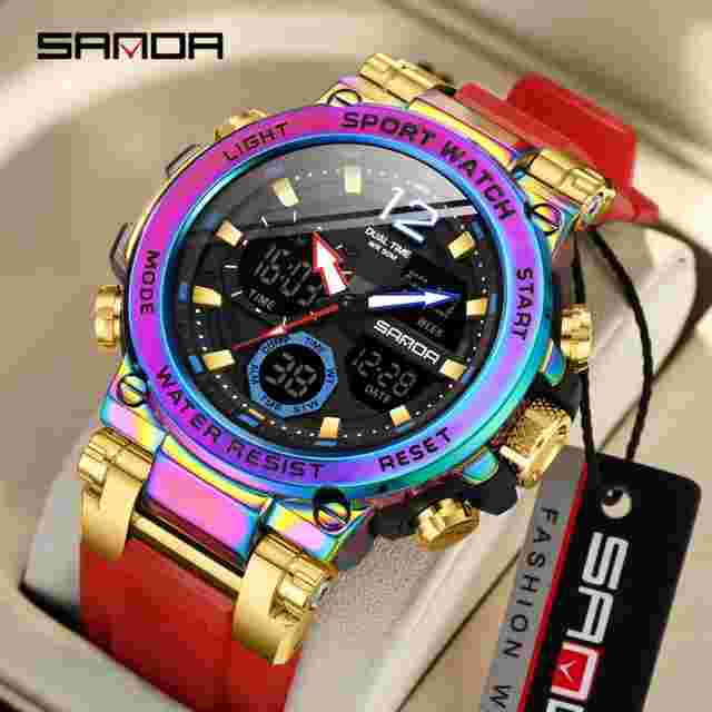 SANDA Top Class Men's Quartz Electronic Watch Cool Quartz Electronic Watches