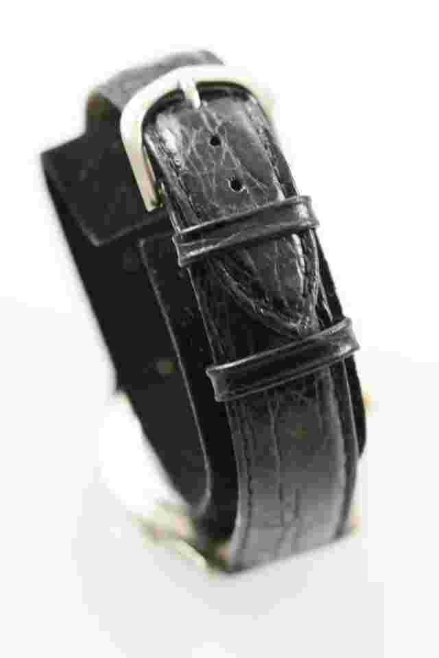 Victory Watch Men Stainless Silver Gold Steel Leather Black Batt Green Quartz