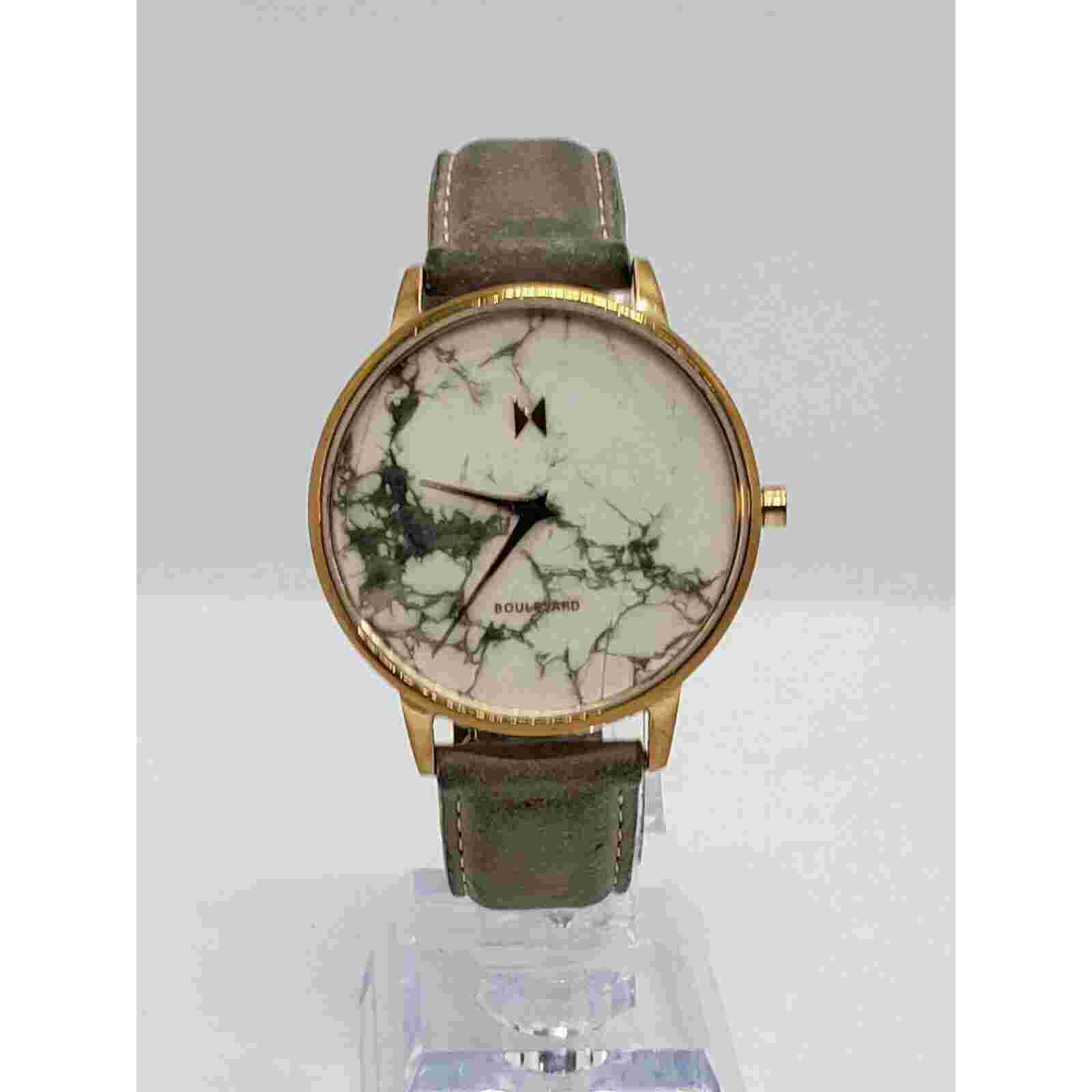 MVMT Beverly Marble Watch Rose Gold Band