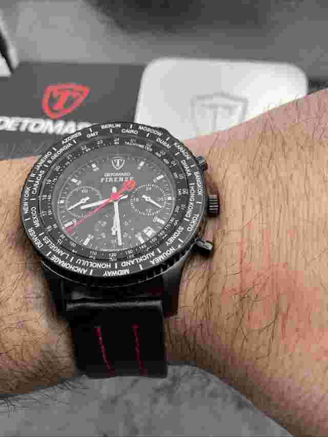 Detomaso Firenze Chronograph Watch in black  (New Other)