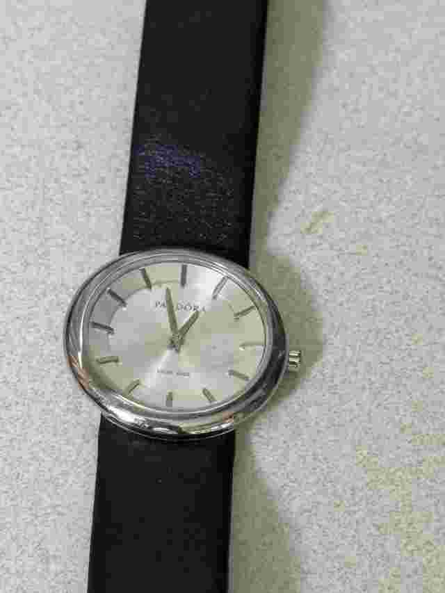 Pandora Pure Quartz Black Crown Diamond Swiss Made Watch  #811017WH