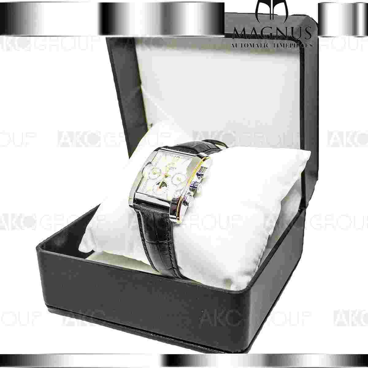 Magnus Torino M112MTB95 Chrome Stainless Steel Automatic Mens Watch