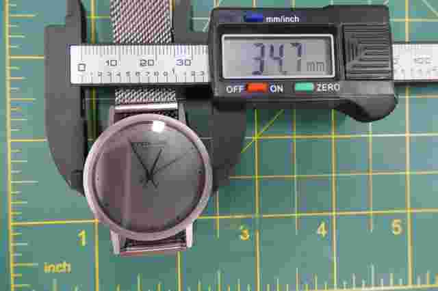 STERLING SI19LTT JORST DI-ZAINS MEN'S 34MM WATCH MESH BAND BATTERY